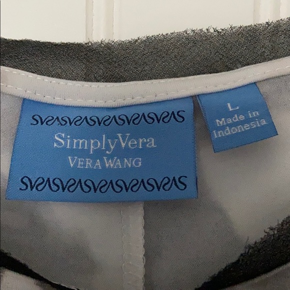 Simply Vera Gray Drop Waist Shift Dress - Picture 3 of 4